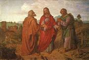 Joseph von Fuhrich The walk to Emmaus oil painting on canvas